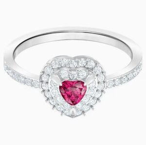 🛑SWAROVSKI Pink Heart Ring 5446300